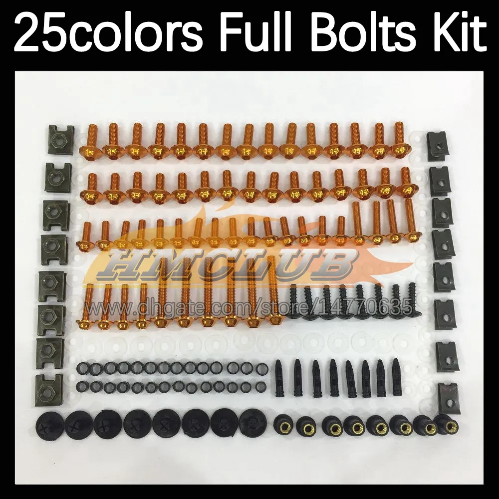 268 st Complete Moto Body Full Screws Kit för Honda VTR1000F SuperHawk VTR 1000 F 1000F 97 98 99 00 01 02 03 05 Motorcykelmässor