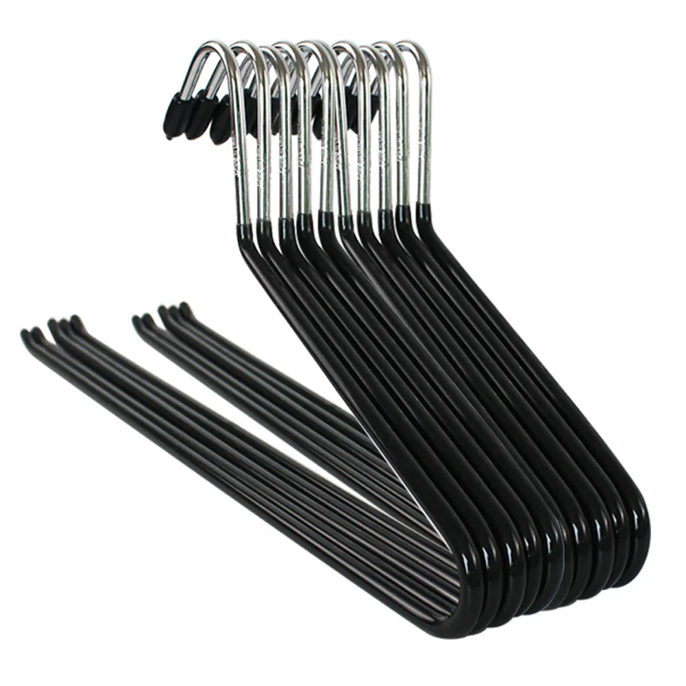 Perchas para ropa 10 20 piezas antideslizantes de Metal para camisa pantalon abrigo perchero para ropa pantalon de extremo abierto