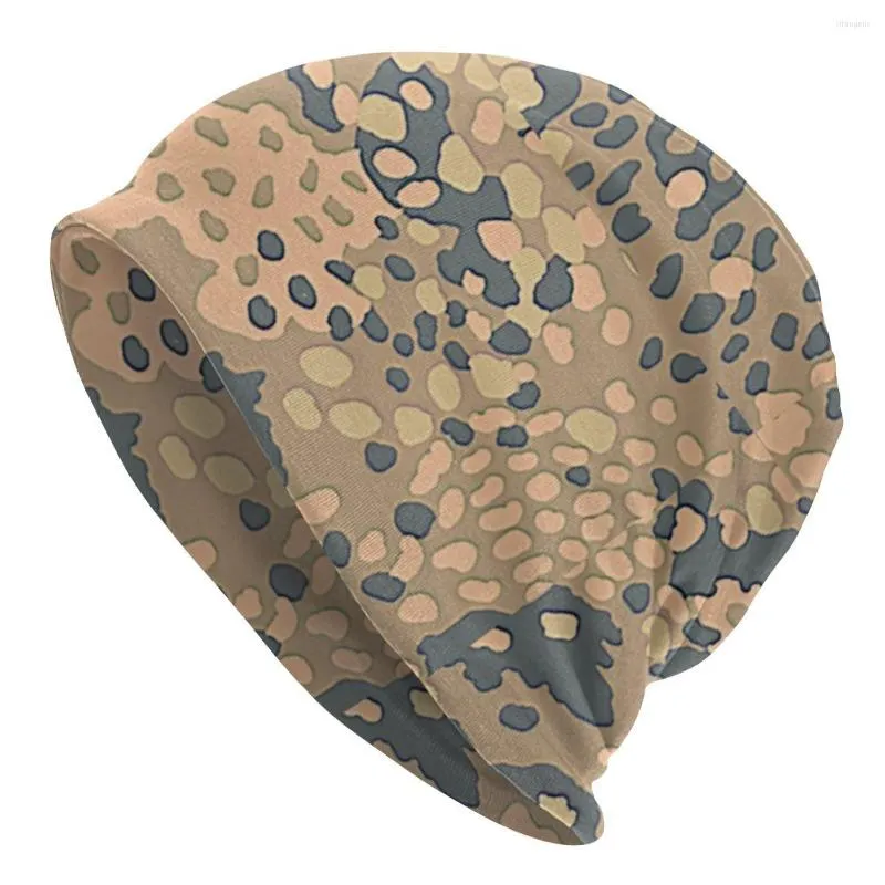 Bérets désert Erbsenmuster pois point motif de Camouflage allemand Hip Hop hiver chaud Skullies bonnets chapeau adulte tricoté Bonnet casquette