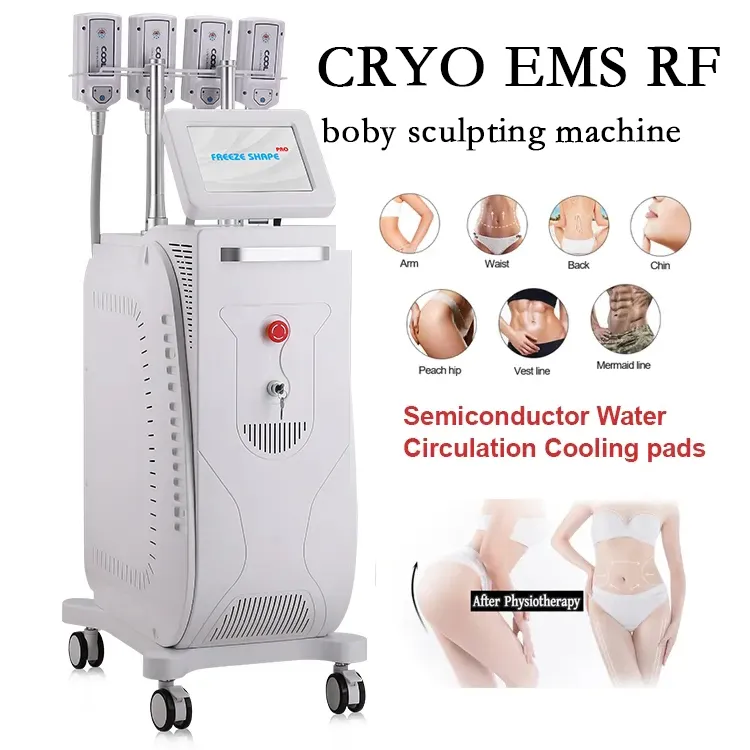 Cryolipólise Slimmingterapy Terapia Cryoskin Pad EMS Máquina de remoção de gordura teimosa Máquina de massagem Scuplting Perda de peso Dispositivo de massagem com -11degree