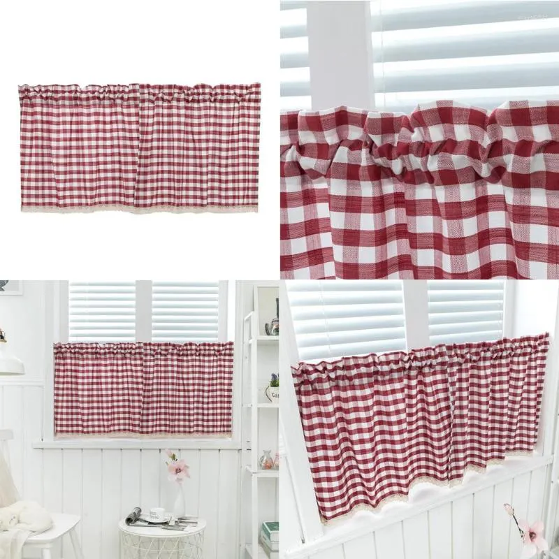 Gordijn elegante kanten venster home valance -behandelingen