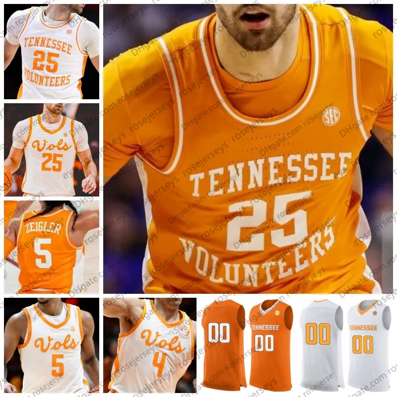 NEW NEW Baseball Wears Custom Tennessee Volunteers Basketball Jerseys College 30 James 4 Tyreke