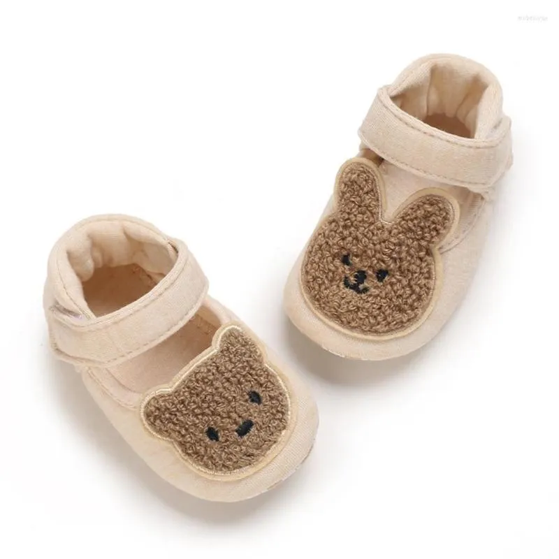 First Walkers Baywell Autumn Infant Cozy Sof Sole Sneakers Cartoon Classic Born Boys Girls Sapatos Casual Baby Pré-Lalque 0-18 meses