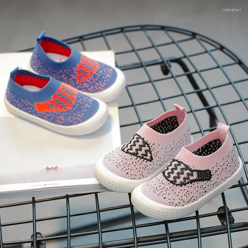 Athletic Shoes Children's Casual Shoe Double Net Baby Boys Girls Single Small Kids Kindergarten Tecknad Toddler Sneakers