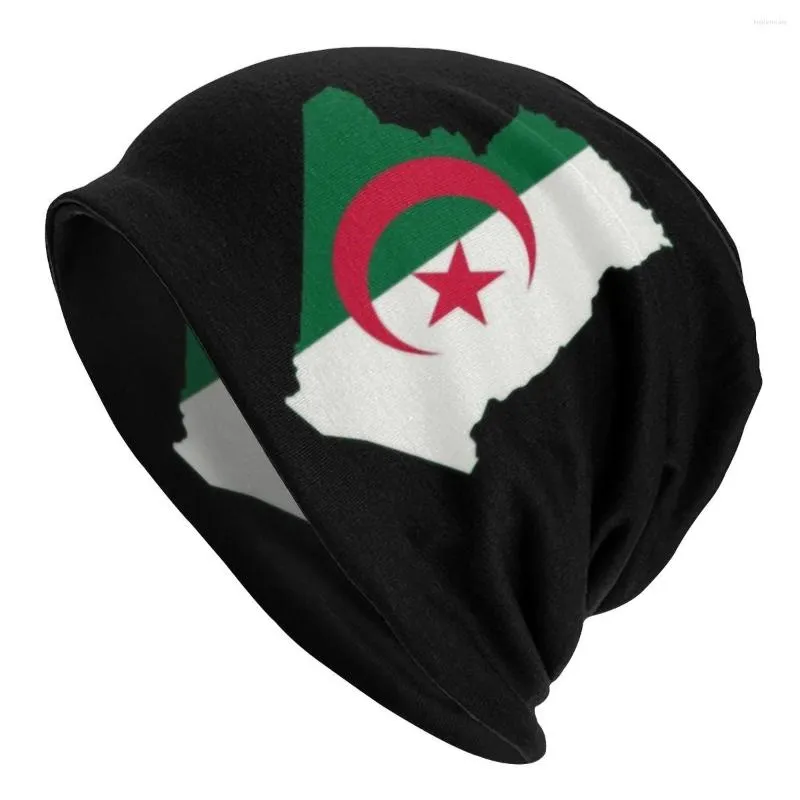 Berets Algieria mapa flaga 2222 SLUCHY VELICE MĘŻCZYZNA KOBIETA UNISEX