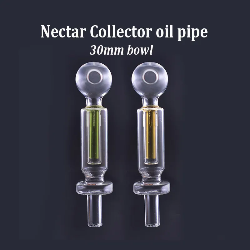 Novelty Clear Pyrex Glass Oil Burner Pipe Oil Nail Burning Concentrate