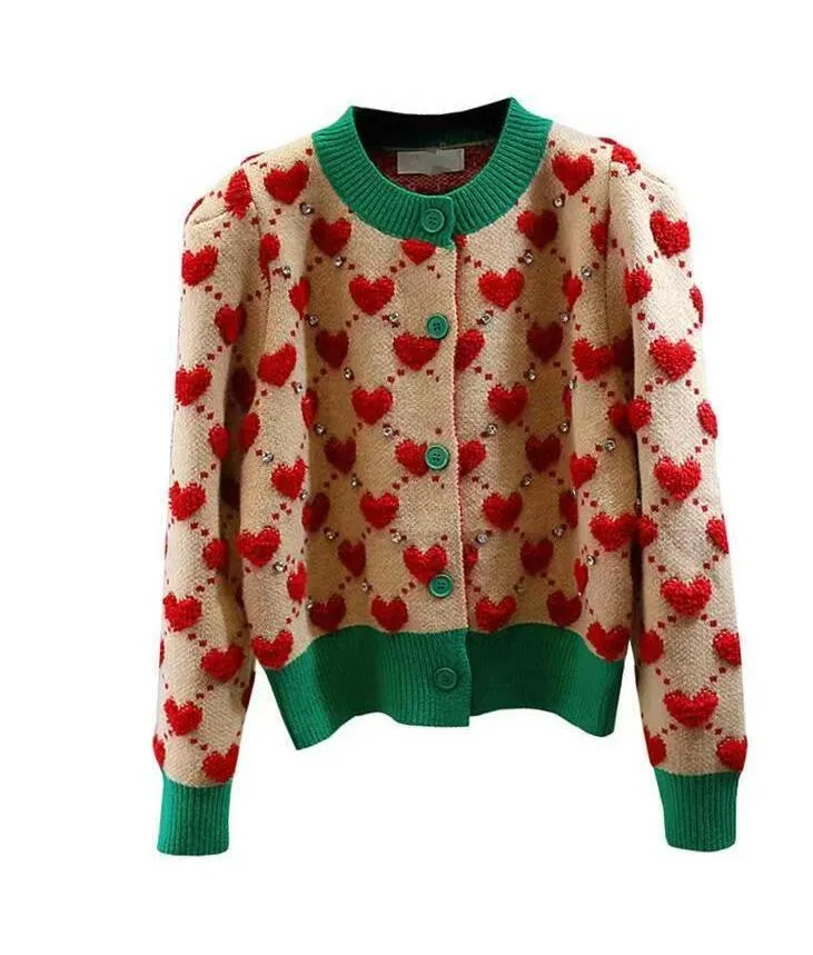 GgSity Lvsity Luxurys Designer LVS Luxury Women مطابقة ألوان Cardigan Designer قميص Strawberry Sensters الخريف الشتاء المطبوعة TZ