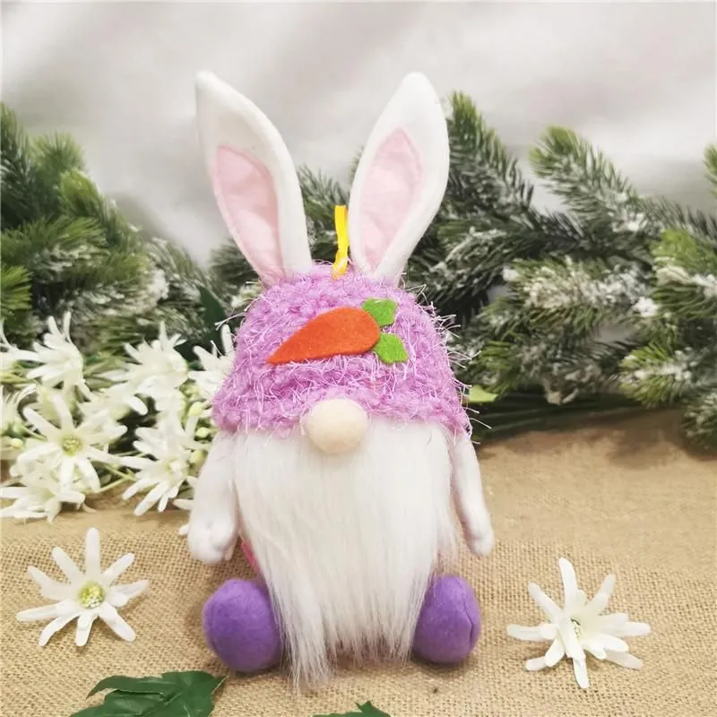 Easter Faceless Rabbit Candy Jar 2021 Creative Rabbit Bunny Candy Storage Holder Kids Easter Egg Candy Gift