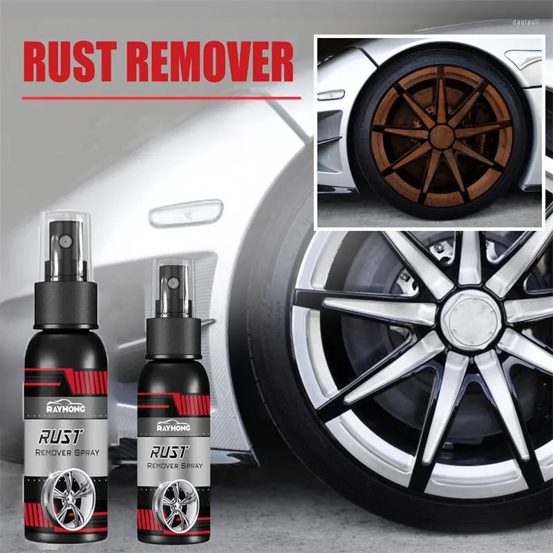 Biltvättlösningar 30 ml hjuldäck Anti-rostrenare bil Multifunktionell rost Remover Surface Polisher Tools Skyddsreparation Spray