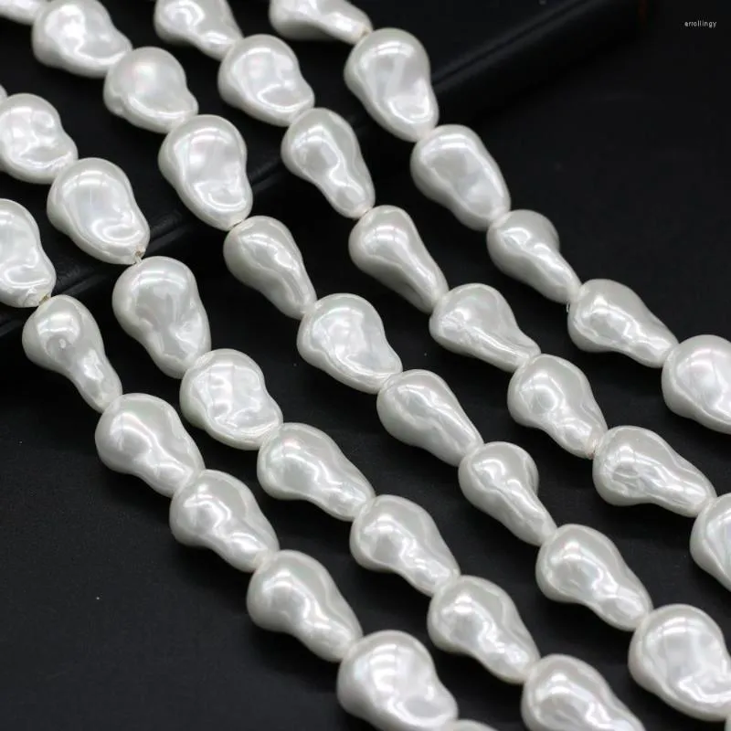 Perles de haute qualité perle baroque naturelle perlée forme de goutte d'eau irrégulière coquille en vrac pour la fabrication de bijoux à bricoler soi-même collier boucles d'oreilles