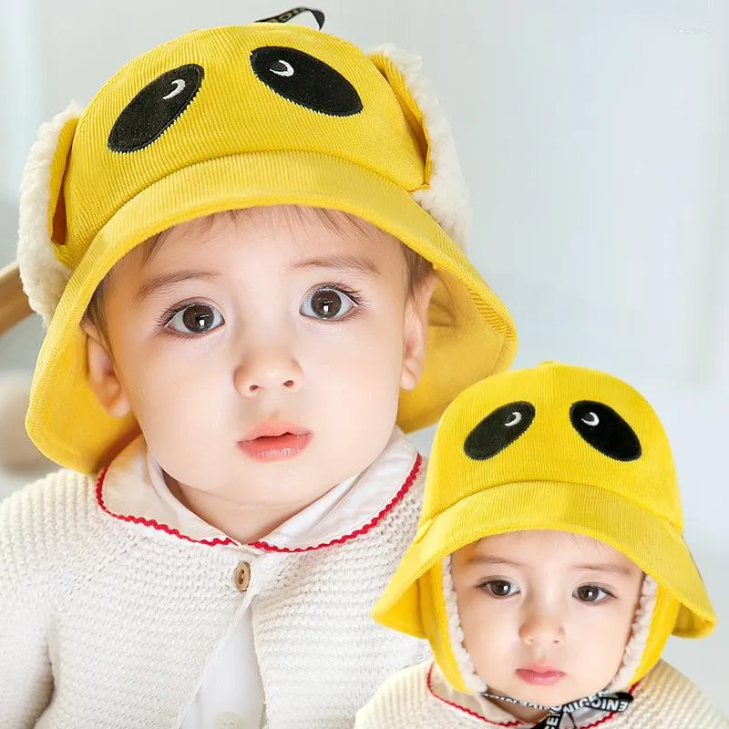 帽子かわいい赤ちゃんの帽子秋と冬の幼児暖かい太陽男の子の女の子の子供の子供のための漁師のアクセサリー