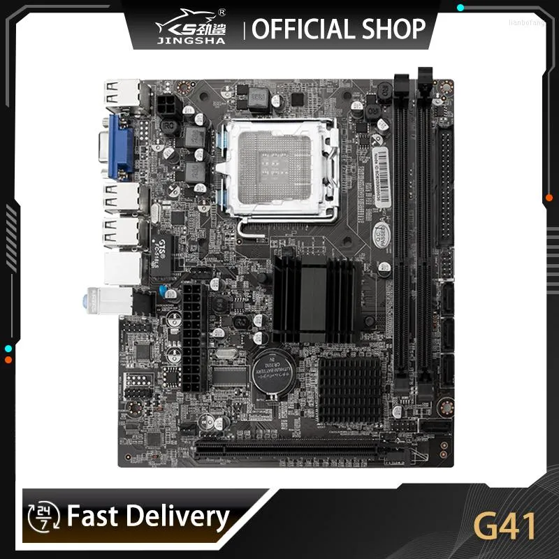 JINGSHA G41 Gaming Motherboard LGA771/LGA775 CPU, DDR3 8GB RAM, USB2.0 ...
