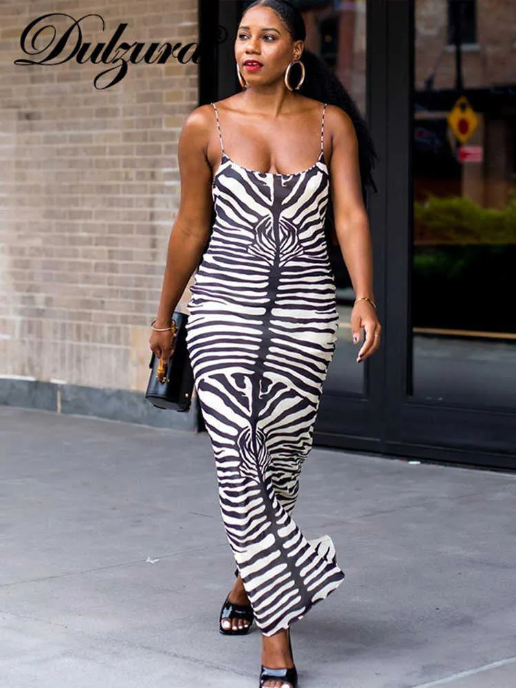 Casual jurken dulzura zomer sexy y2k kleding tie kleurstof print mouwloze backless bodycon maxi jurken voor vrouwen 2022 outfits club feest elegant t230210