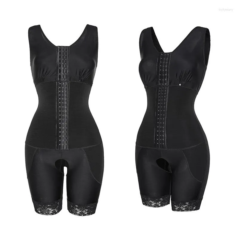 Kvinnors shapers starka stretch kvinnliga kroppsformade midjan bantning corset bustier jumpsuit övergripande mode kostymer rompers outwear