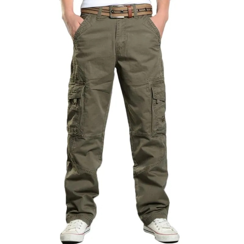 Pantalons pour hommes armée Cargo hommes décontracté Multi poches Homme Streetwear Combat militaire tactique coton pantalon Hip Hop vêtements hommes