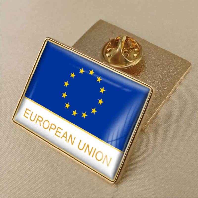 Drapeau de l'Union, Badge en forme de goutte de colle en cristal, broche de drapeau de tous les pays du monde