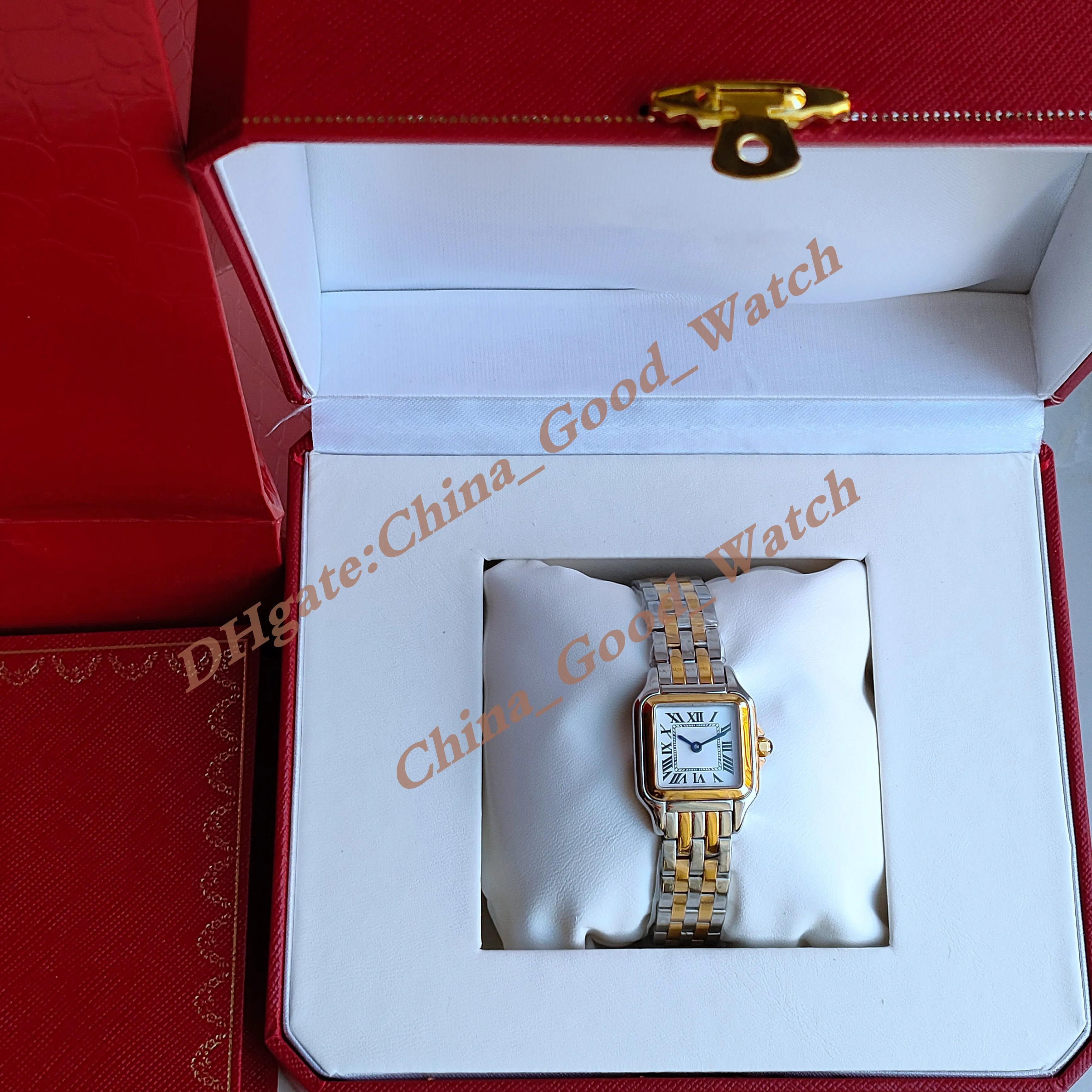 22MM GOOD Factory Watches of Women 27MM Gold Stainless Steel Watch Strap Movement Quartz Luminous Dress Women's Lady Sapphire Wristwatches Original Box