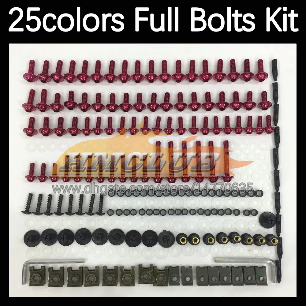 Kit complet de vis pour carrosserie de moto, 268 pièces, pour SUZUKI SAPC VJ22 RGV-250 RGV250 RGVT250 90 91 92 93 1994 1995 1996, boulons de carénage de moto, boulon de pare-brise, écrous à vis