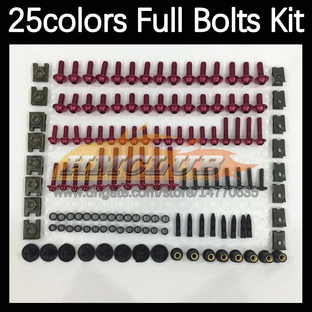 268PCS Complete MOTO Body Full Screws Kit For YAMAHA Thunderace YZF 1000R YZF1000R 05 06 07 2004 2005 2006 2007 Motorcycle Fairing Bolts Windscreen Bolt Screw Nuts Nut