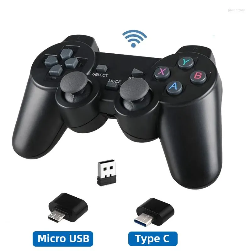 وحدات التحكم في اللعبة 2.4G وحدة تحكم لاسلكية لـ Super Console X-Pro Gamepad USB PSP / PC Android TV Box Tablet Molestick