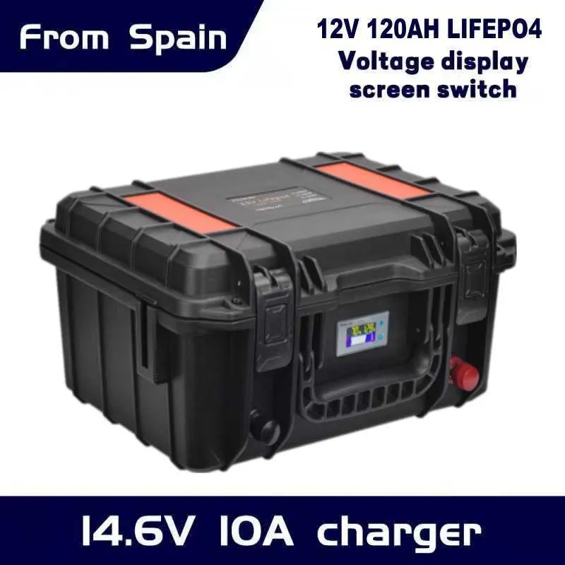 12V LIFEPO4 Batteri 120AH Laddningsbart litiumbatteripaket med PD 150AH BUIT i BMS som används för Solar RV Bed Car