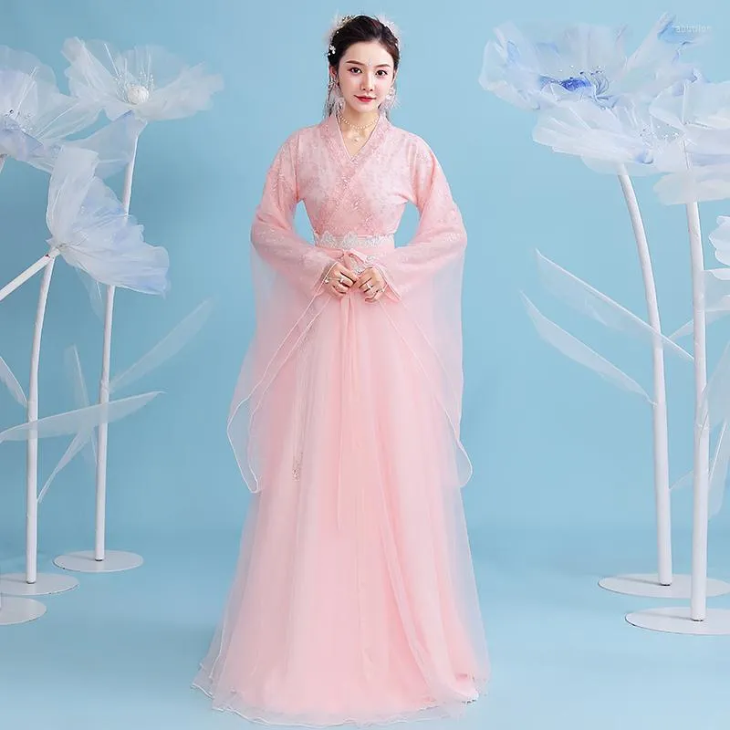 Stage Wear 2023 Oriental élégant Hanfu pour femmes traditionnelles de style chinois fée princesse robe filles vintage costume fête SL4700