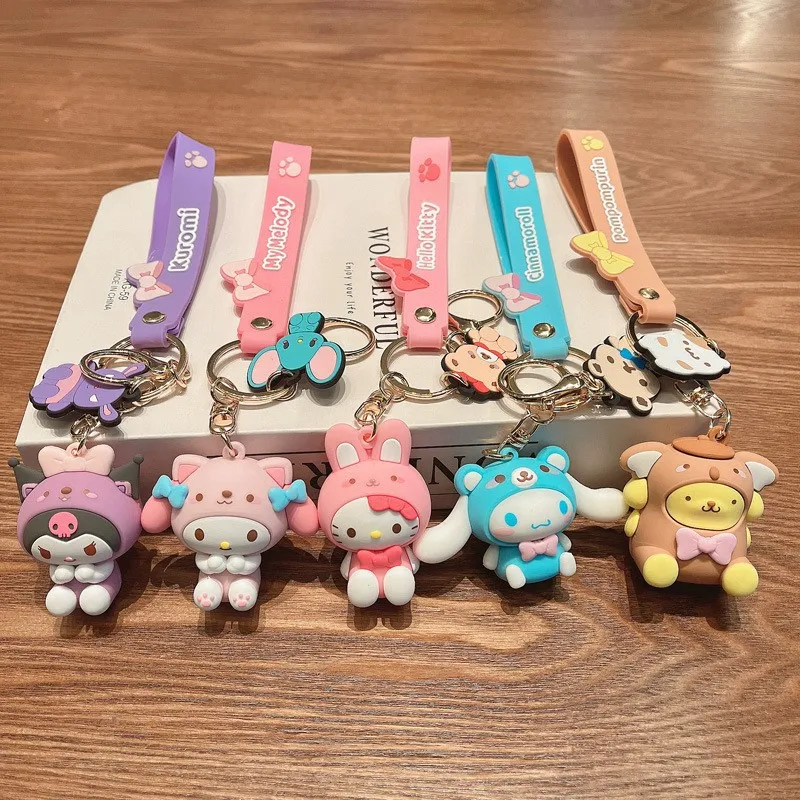 toy Cute doll cartoon pendant silicone dolls keychain pendant gift