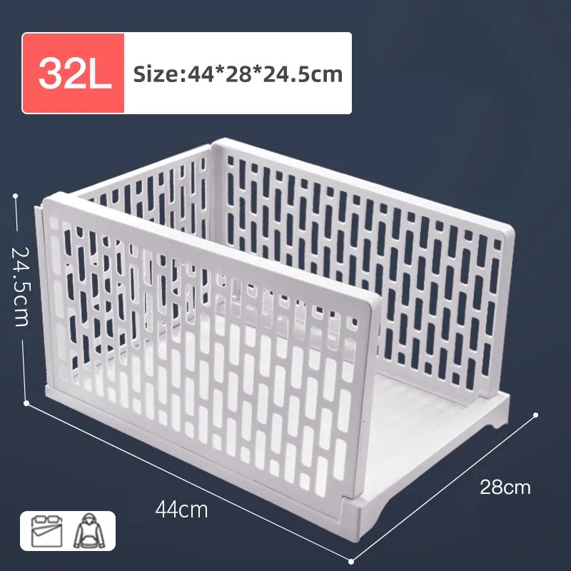 Cajones De Almacenamiento Apilable Armario Organizador Ropa Armario Caja  Estantes Plástico Capas Particiones Estante 230211 De 20,11 €