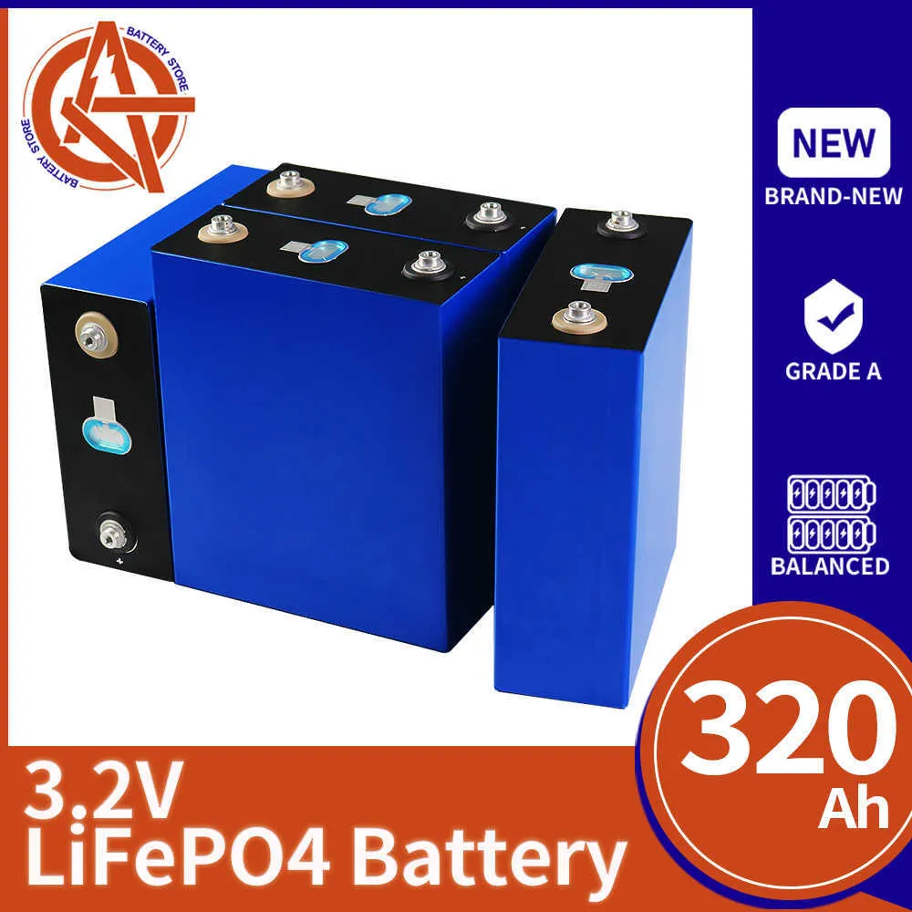 16 pièces Lifepo4 batterie 320AH 310AH batterie au Lithium fer Phosphate bricolage 12V 24V 48V cellule solaire pour voiturette de Golf EV