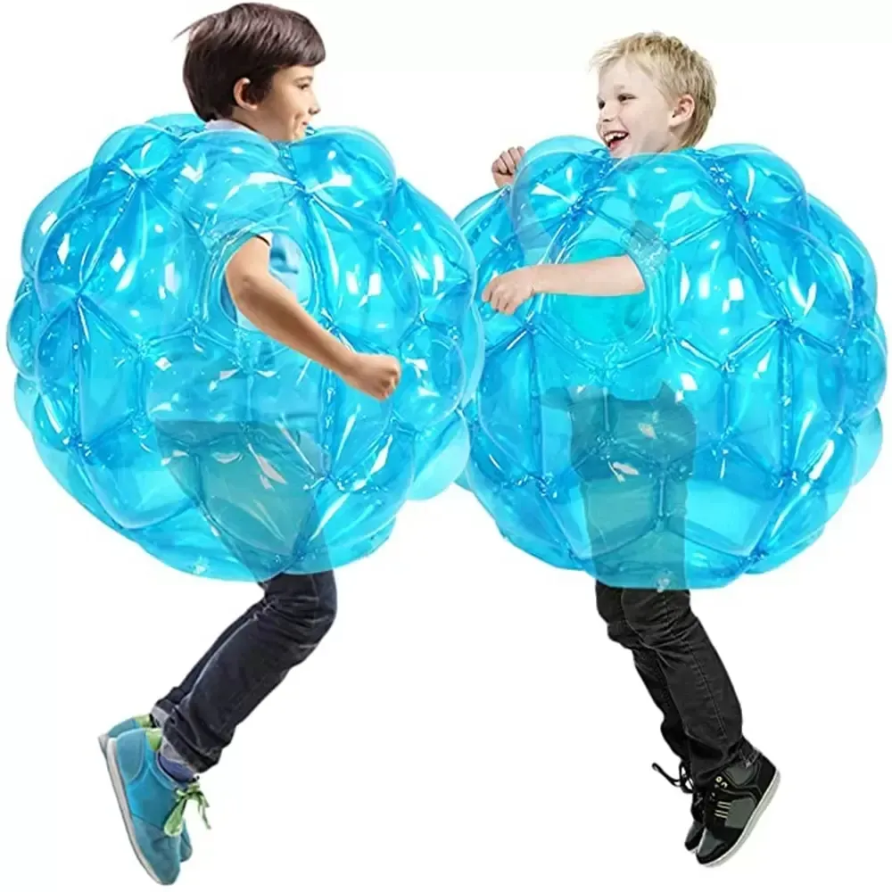 2 pcs Inflatable Body Bubble Bumper Balls Body Collision Bumper Ball Friendly For Kids Outdoor Activity Body Punching Ball For Child