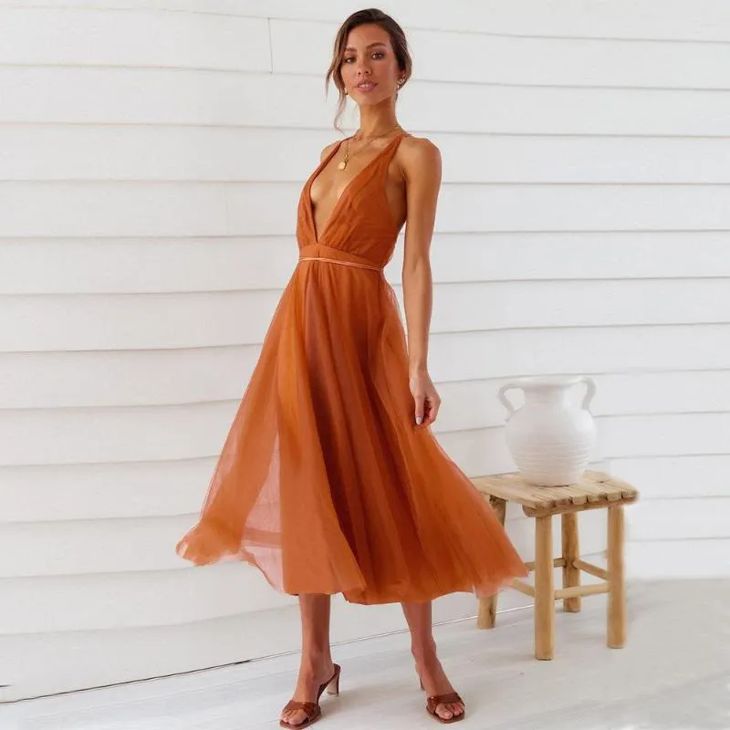 Womens Flowy Camisole Dress With Flutter Sleeves And Belt  Summer A Line Party  Wear For 18 24 From Julia_dress, $20.51 In Bulk | DHgate.Com