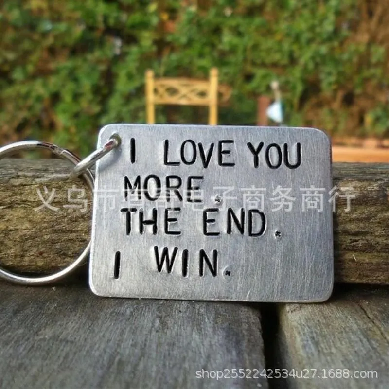 Porte-clés cadeau d'anniversaire pour petite amie drôle lettre porte-clés petit ami saint valentin présent Anniversarie PrezentKeychains