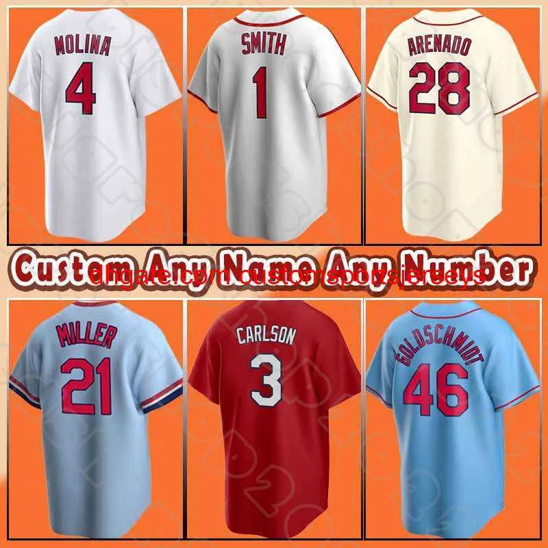 Stitch Nolan Arenado Baseball Yadier Molina Jersey Paul Goldschmidt Paul Dejong Dylan Carlson Adam Wainwright Albert Pujols Andrew Knizner Lars Nootbaar