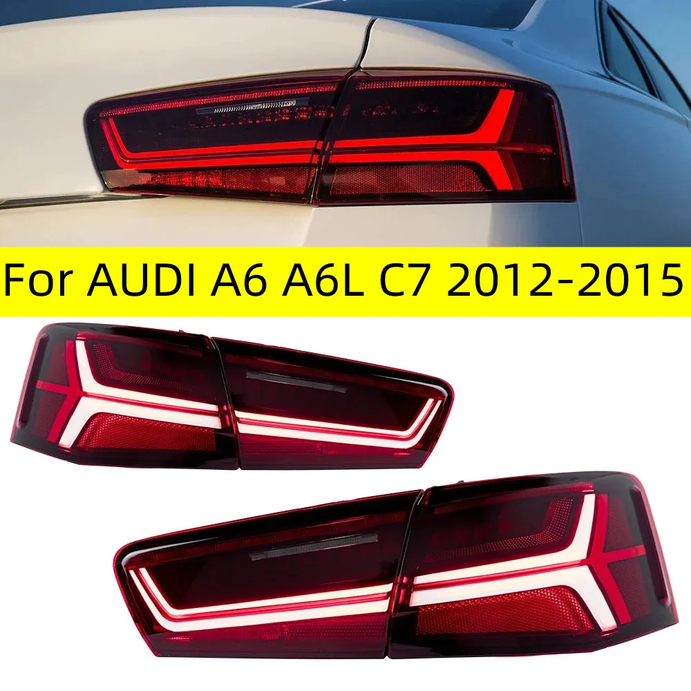 Achterlichten voor A6 A6L C7 20 12-20 15 achterlichten achterlamp LED DRL Running Signaal Rem omkeren Parkeerlicht Facelift