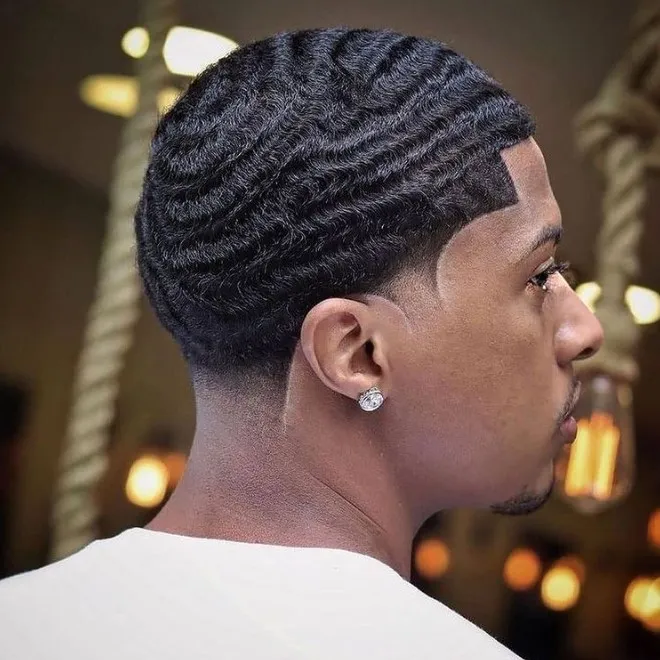 Black hair top 360 waves