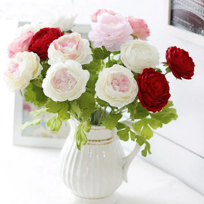 Dekorative Blumen, künstliche Rosenrebe, 240 cm, Seidenrosen, gefälschte grüne Blätter für Zuhause, Hochzeitsdekoration, Hängegirlande