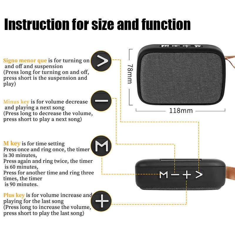 Portable Speakers G2 Mini Fabric Bluetooth Speaker Supports Card Wireless Connection Outdoor Audio Stereo Creative Gift Subwoofer