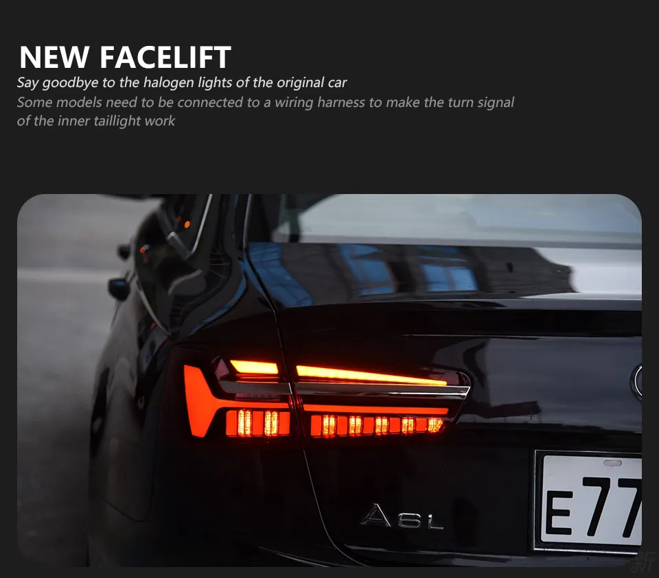 thumbnail image 2 of Transmotor LED Outer Tail Light – Left Driver Side For Audi A6 C7 (2012-2016), Black Housing 2 of 6