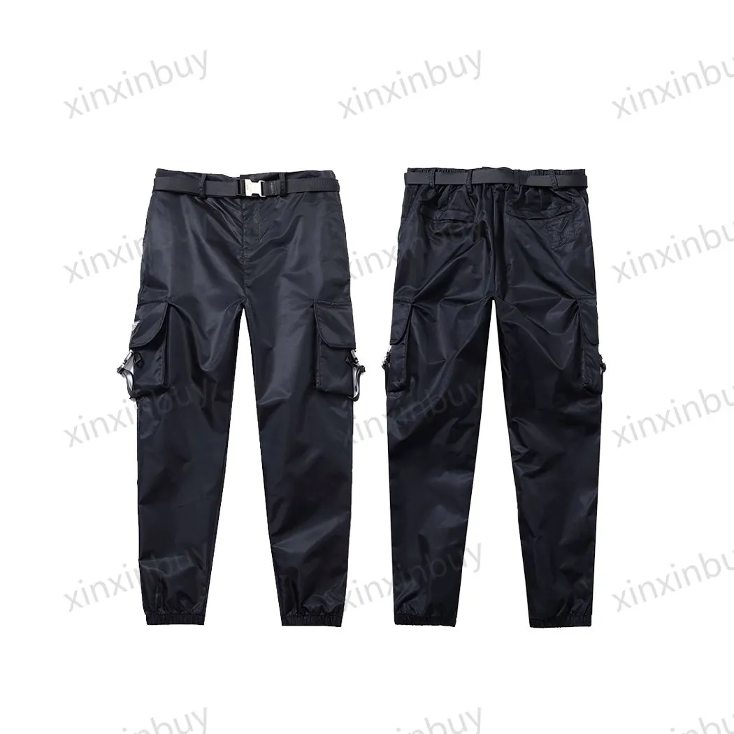 xinxinbuy Pantaloni uomo donna firmati Nylon Primavera estate Uomo Pantaloni casual lettera kaki XS-2XL