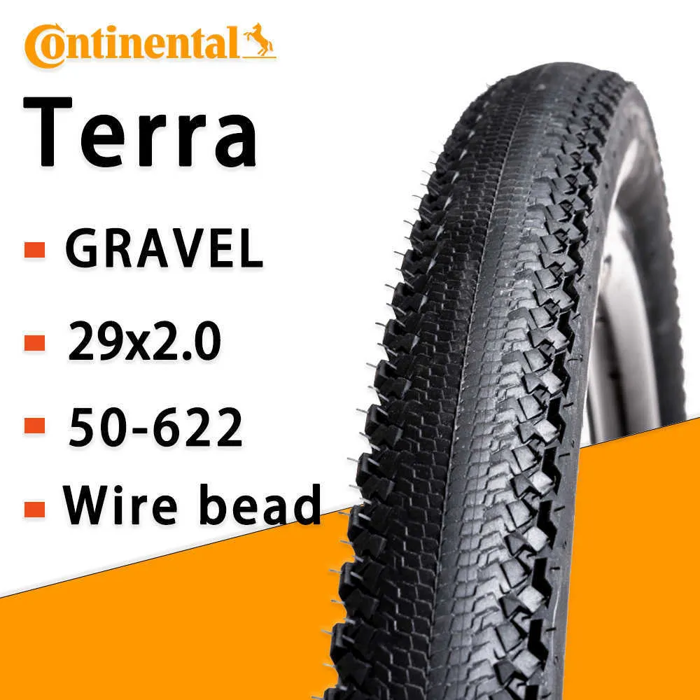 Bike Tires 29X2.0 CONTINENTAL TERRA HARDPACK WIRE BEAD 622 50-622 29 2.0 GRAVEL GMTB BICYCLE TIRE 0213