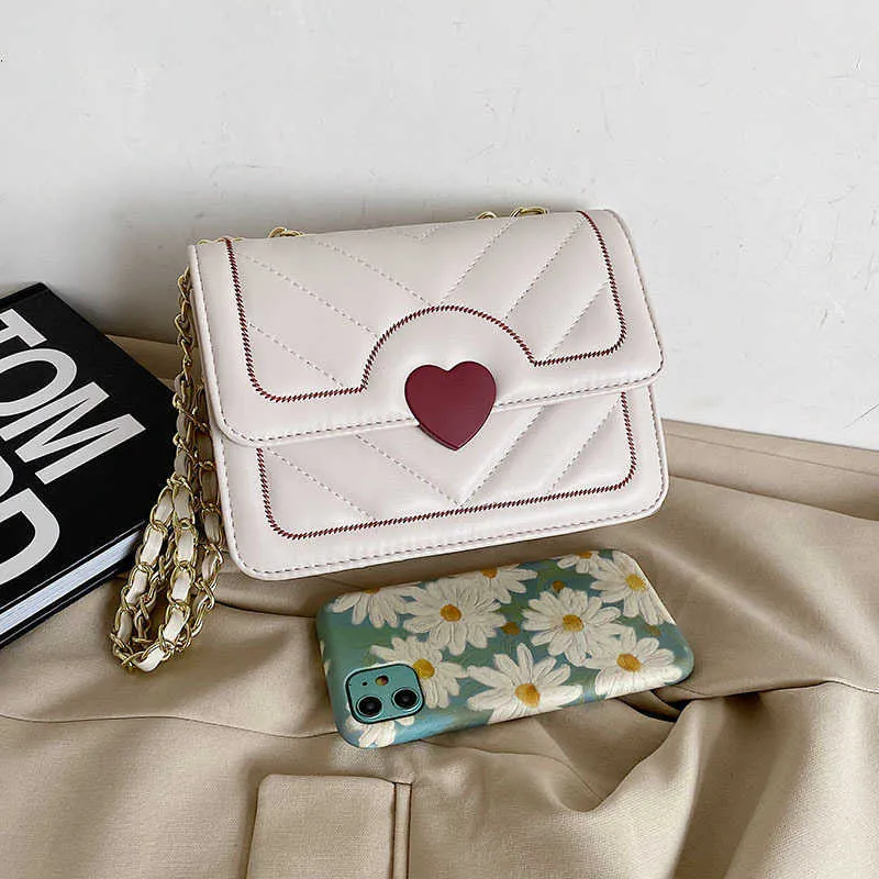 حقيبة اليد مصنع رخيصة بالجملة حقيبة البيع بالتجزئة 2023 مزاج الموضة العصرية الحب سلسلة قطرية مربع صغير