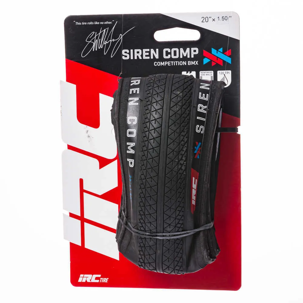 Tires IRC Siren Comp Pneu 20x1.50/1.75inch Folding Bicycle Tire Black/Brown 120Tpi Foldable BMX Bike Tyre 0213