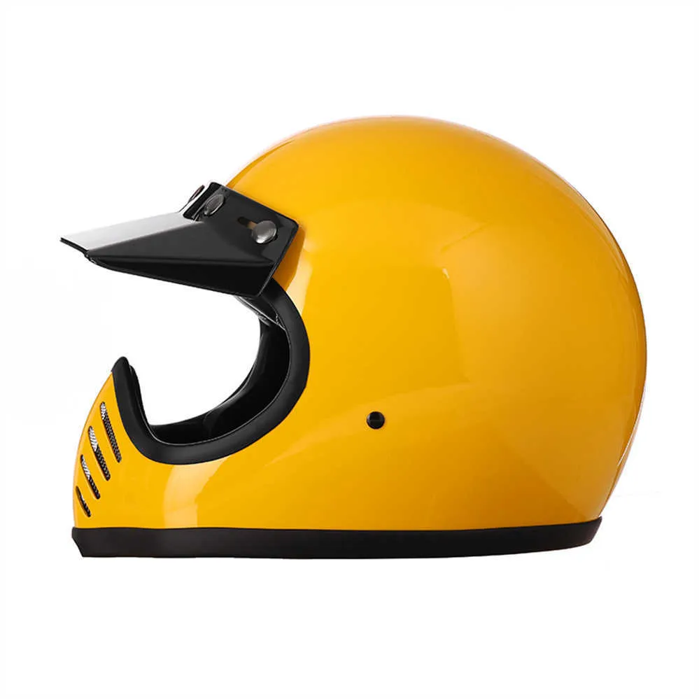 Fahrradhelme 2022 Neue Vintage Motorrad Integralhelm Männer Frauen Retro Motocross Racing Scorpion Off Road Casco Moto Capacete DOT Approved J230213