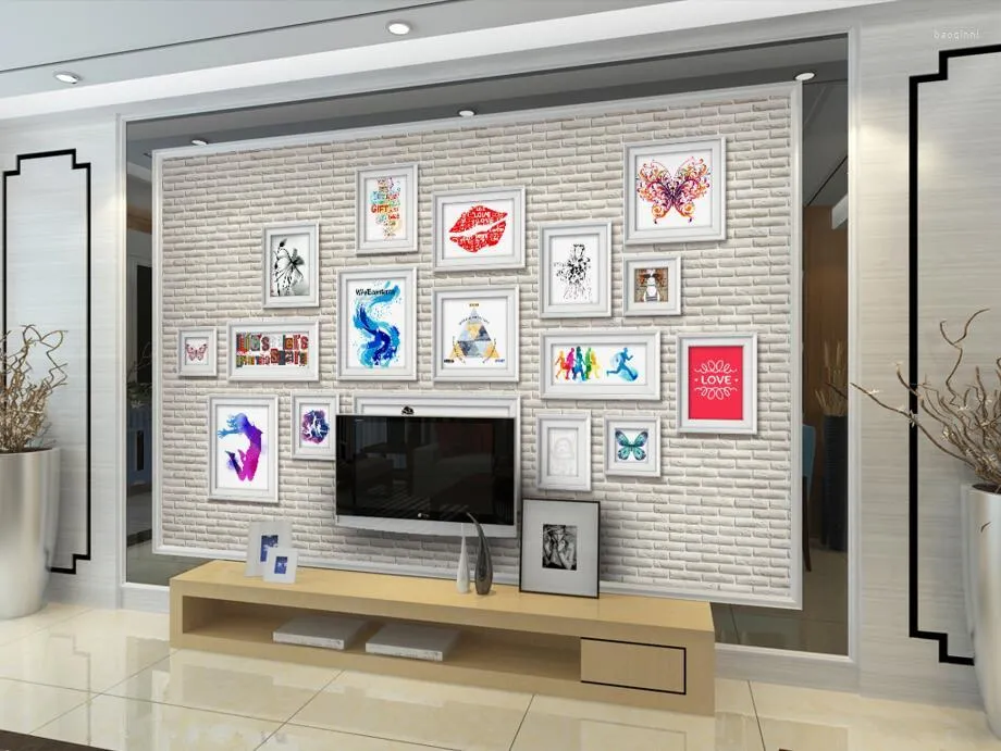 Fonds d'écran personnalisé moderne mode peinture décorative Po mur papier peint Restaurant Bar salon TV canapé chambre 3D