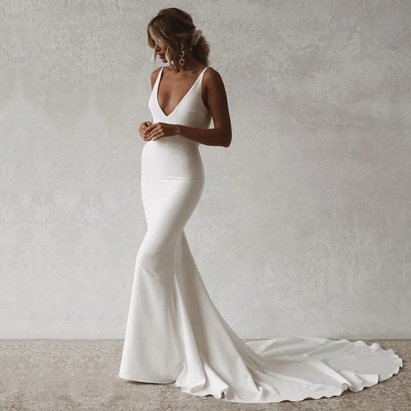 Vestido liso para sales casamento