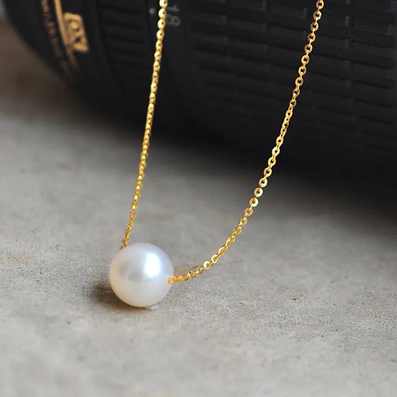 Mode Günstige Super Süße imitation Perle Halskette Ball Tröpfchen Anhänger halsketten Schmuck Zubehör Für Frauen