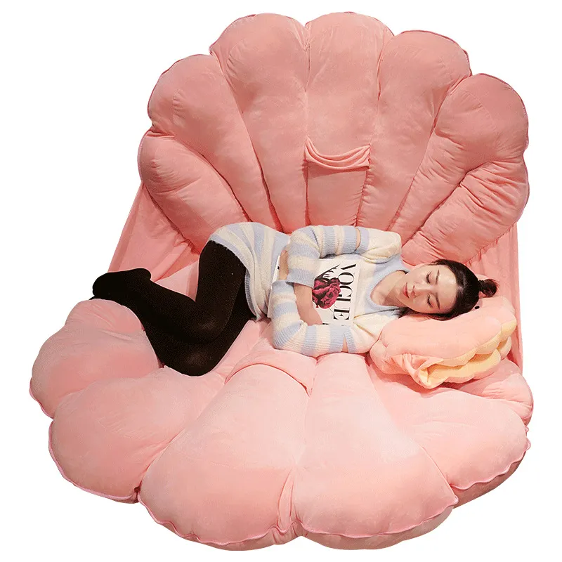 Mussel Shell Sleeping Bag Plush Toy Big Soft Shell Pillow Pearl Mussel Doll Giant Mussel Lazy Sofa Cushion DY10141