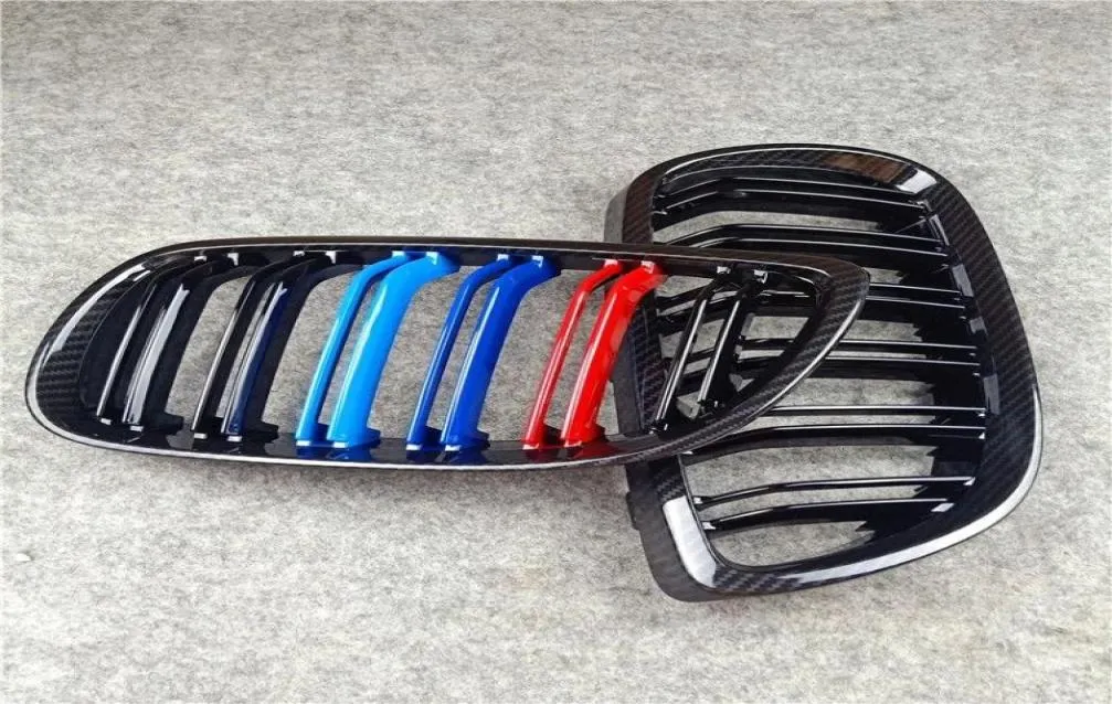 Стилирование автомобиля передняя решетка почек M Color 2Slat Grille для BMW F10 F20 F30 F34 E60 E90 E92 G01 G02 G30 G32 X3 X4 x5 x6 Mesh Grill8416971