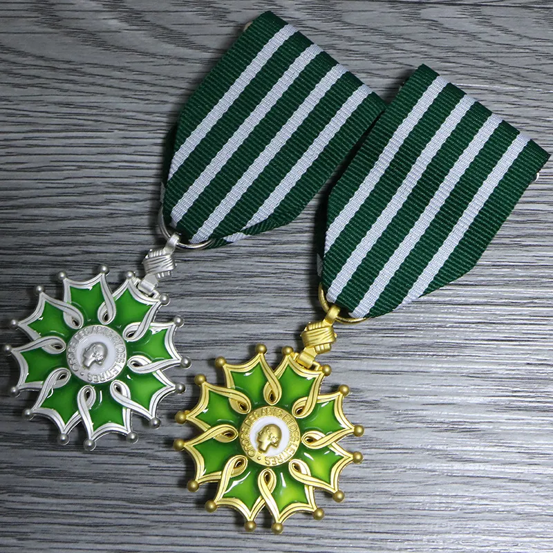Pins Broşlar Fransız Sanat ve Mektuplar İçin Matematik Madalyası Şövalye Memuru Madalya Yakası Pin 230211