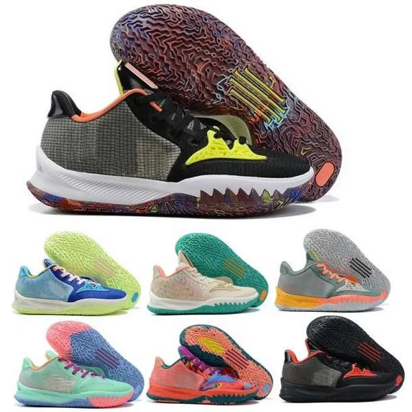 Kyrie 4 Low M nner Basketballschuhe Bright Crimson Aquatone Keep